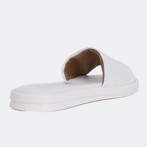 L'intervalle - Gerber White Leather Slides - Picture 3 of 3